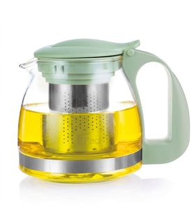PAÇİ 700 Ml Süzgeçli Cam Çaydanlık Üstü Demlik Mavi