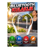 Boyun Askılı Kablosuz Bluetooth Kulaklık – 100 Saat Batarya Süresi ve Manyetik Başlık