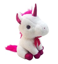25 cm oturan boynuzlu pelüş at 8713