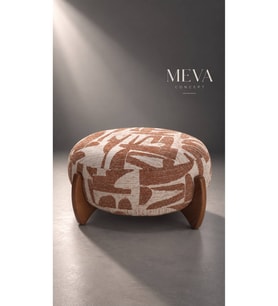 Yuvarlak Puf 75x27 cm Yumuşak Oturumlu Dekoratif Puf