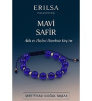 Sertifikalı Sentetik Mavi Safir Taşı Bileklik – Aklı ve Hisleri Güçlendiren Şık Takı (Çok Renkli)