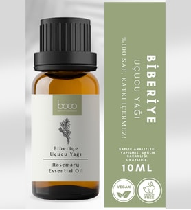 Biberiye Uçucu Yağı ,saf Ve Doğal,buhurdanlık, Difüzör, Masaj, Spa, Cilt Ve Saç Bakımı İçin 10 Ml