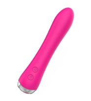 Isıtmalı Şarjlı Güçlü Titreşimli Esnek Silikon Vibratör 17.5 cm