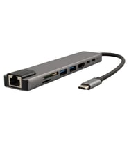 TYPE-C 8IN1 HDMI COK FONKSIYONLU USB 3.0 DOCK STATION (4767)