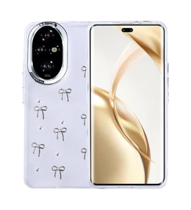 Coverzone Honor 200 Pro ile uyumlu K?l?f Airbag K�?eli 2mm Kamera �?k?nt? Korumal? Simli ?effaf Bask?l? Z-Kutup Kapak Fiyonk