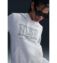 Nike Club Fleece GX Hoodie Women Sweatshirt Kapüşonlu Kadın Kazak Kirli Beyaz