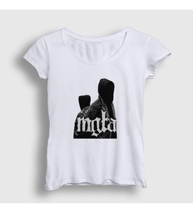 Presmono Kadın Beyaz Band V2 Mgla T-Shirt 376092tt