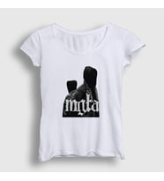 Presmono Kadın Beyaz Band V2 Mgla T-Shirt 376092tt