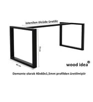 wood idea ..Premium metal salon yemek masa ayağı