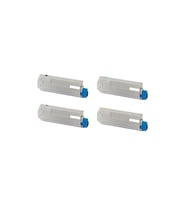 Tecprint Okı Mc760 Mc770 Mc780 Uyumlu 4 Renk Set Takım  Muadil Toner(Siyah Kırmızı Sarı Mavi)