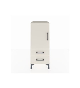 Hyperion Komodin 2 Raflı 2 Çekmeceli Tek Kapaklı 44x44x106 Aytaşı-Aytaşı