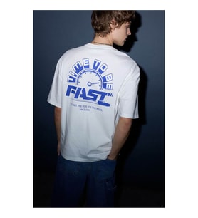 Defacto Boxy Fit Ekru Erkek T-Shirt F5346AX/ER105