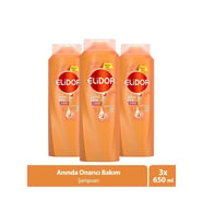 Elidor Superblend Saç Bakım Şampuanı Anında Onarıcı Bakım C Vitamini Keratin Seramid 650 ml X3