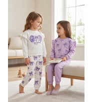 Civil Girls Fiyonk Baskılı 2'li Set 2-5 Yaş Takım - Standart