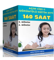 Açık Lise-3 Görüntülü Eğitim Seti (120 Saat Görüntülü Anlatım)