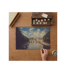 Nehir - Mimari Yapı Manzara Tasarımı 240 parça Ahşap Puzzle Ahşap Kutuda MP03193