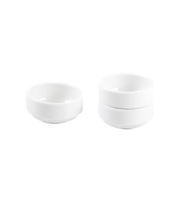 İpek BK55 Porselen Bal Kase 6 cm 6 Lı (Beyaz)