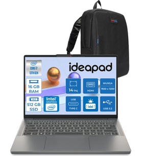 Lenovo Ideapad Slim 3 14IRH10 Intel Core I7 13620H 16GB 512GB SSD Freedos 14" Wuxga (1920X1200) IPS 300NITS Taşınabilir Bilgisayar 83K0002ATRF01 + Zetta Çanta