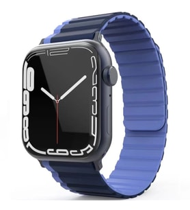 Cda Store Apple Watc 42-44-45-49 mm Uyumlu Çift Renk Mıknatıslı Silikon Kordon
