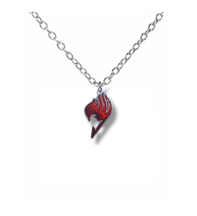 Fairy Tail Lonca Sembolü Kolye 60 cm Zincirli  Anime Temalı Unisex Takı (Gümüş)