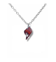 Fairy Tail Lonca Sembolü Kolye 60 cm Zincirli  Anime Temalı Unisex Takı (Gümüş)