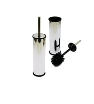 MİKRO-1  EKO METAL  KLOZET WC FIRÇA SETİ DÜZ KAPAK (5343)