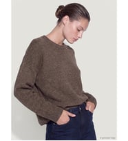 LC WAIKIKI Bej Oversize Kadın Kalın Triko Kazak