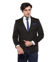 4 Drop Klasik Kahverengi Erkek Ceket - Wessi