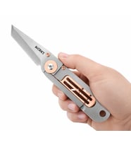 CRKT K.I.S.S. Rose Gold Polat Çakı Paslanmaz Çelik, Tanto Bıçak, EDC Çakı, Kamp Bıçağı, Cüzdan Çakı (Bakır)