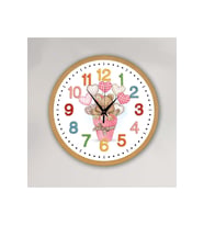 bilge Tasarım Çocuk odası Duvar Saati 30 x 30 CM (Karışık)