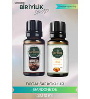 Çikolata + Bal ( Oda Kokusu Aroma Terapi Buhurdanlık / Difüzör Yağı ) Set 2 Adet x 10 ML