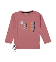 Kız Çocuk Mevsimlik Emoji Baskılı Sweatshirt BGL-ST03650