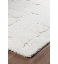Norway Vl Bukleli Premium Yumuşak Peluş Post Iskandinav Oturma Odası Salon Halısı (Ekru)