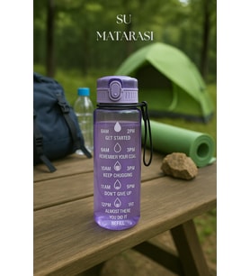 Suluk & Su Şişesi & Sporcu Matara Mor 1000 ml