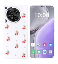 Coverzone Tecno Camon 30 ile uyumlu K?l?f Airbag K�?eli 2mm Kamera �?k?nt? Korumal? Simli ?effaf Bask?l? Z-Kutup Kapak Kiraz
