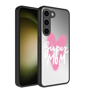 Samsung Galaxy S23 Kılıf Aynalı Desenli Kamera Korumalı Parlak Mirror Kapak (Renksiz)