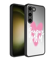 Samsung Galaxy S23 Kılıf Aynalı Desenli Kamera Korumalı Parlak Mirror Kapak (Renksiz)