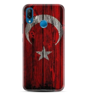 Huawei P20 Lite Mate 10 20 Lite Pro P40 Lite KılıfDesemli Silikon Şanlı Türk Bayrağı 2 1317