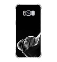 PrintiFy Samsung Galaxy S8 Uyumlu Köpek 1 Baskılı Şeffaf Köşe Korumalı Antişok Kılıf