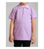 Kız Çocuk Polo Yaka Kısa Kol Okul T-shirt