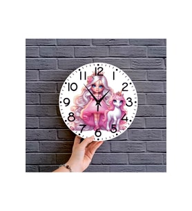 bilge Tasarım Çocuk Odası Duvar Saati 30 x 30 CM (Çok Renkli)