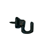 Vidalı Kanca, Askı Küçük - 15x18mm, Siyah - 1 Adet