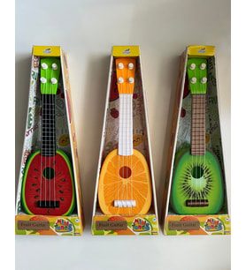 Meyve Desenli Telli Mini Gitar 35 Cm