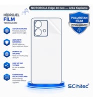 SChitec MOTOROLA Edge 40 neo Uyumlu Arka Yüzey Hidrojel Koruyucu Film