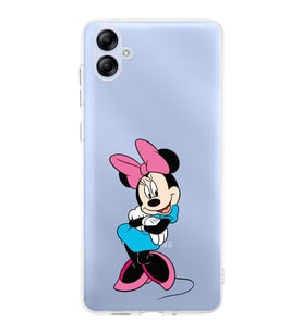 Samsung Galaxy A04e  Kamera korumalı Kapak Minnie Mouse Tasarımlı  Şeffaf Kılıf