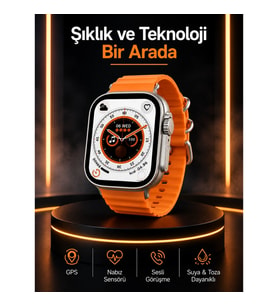 Mey İthalat® Akıllı Saat Android ve İOS Uyumlu 49 MM NFC Özelliği GPS Takibi Yeni Nesil