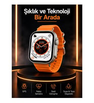 Mey İthalat® Akıllı Saat Android ve İOS Uyumlu 49 MM NFC Özelliği GPS Takibi Yeni Nesil