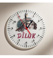 Dîlok Antep Şehri Tasarımlı Duvar Saati (Krem)
