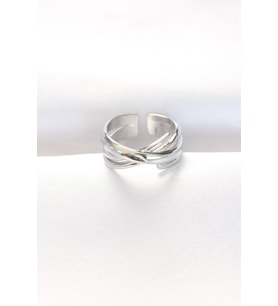 Kalın Silver Renk Ayarlanabilir Yüzük TJ-BYK3102