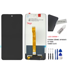 Tkgz - Omix X300 Uyumlu Lcd Ekran Dokunmatik Servis Lcd + B-7000 + SET